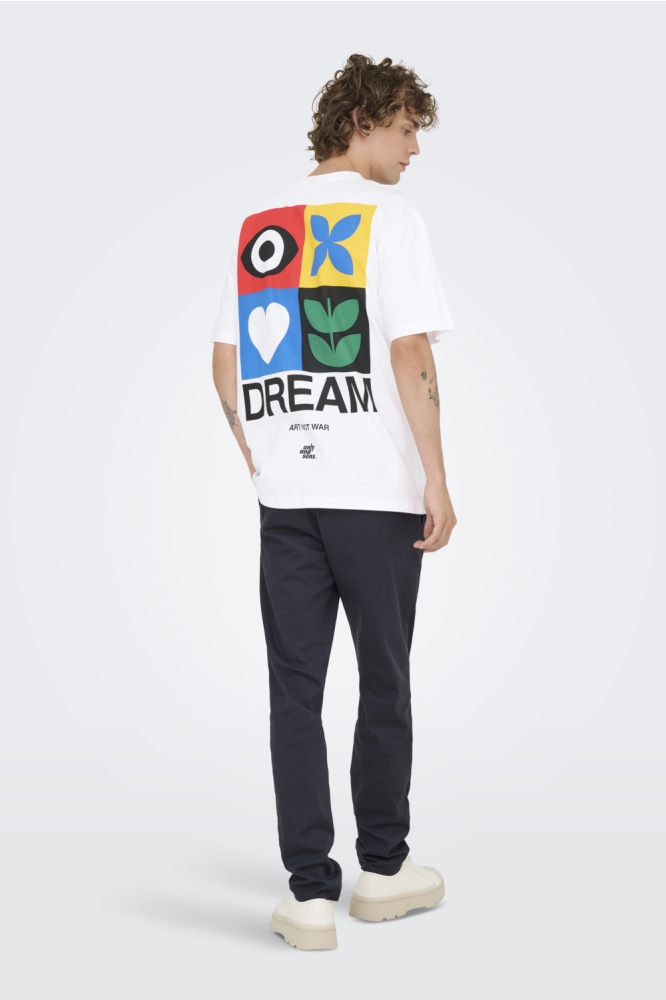 ONSFRED GIROUD RLX SS TEE 22036984 Bright White/DREAM